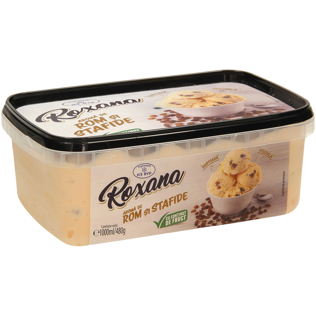 IJs met rozijnen en rumaroma "Roxana"