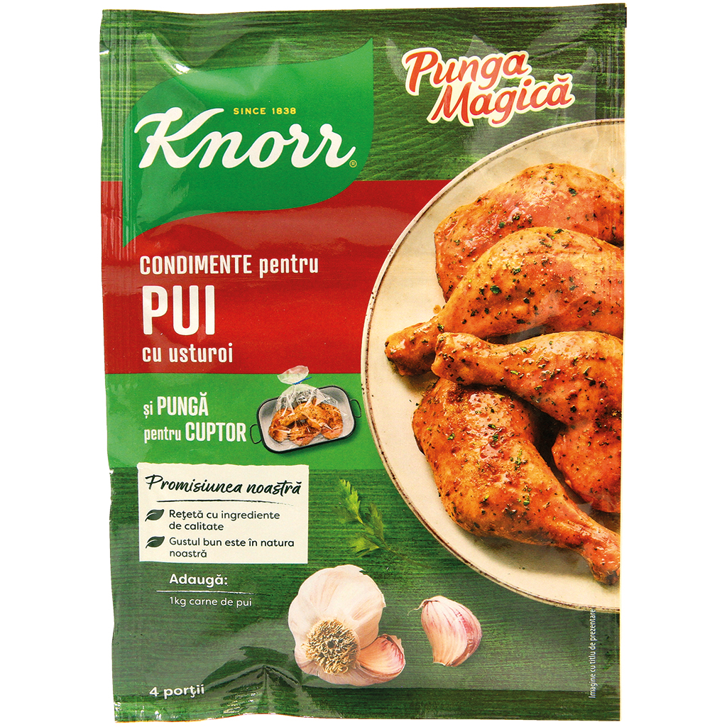 Aromatische kruidenmix met knoflook voor gebakken kip. Met braadzak.
