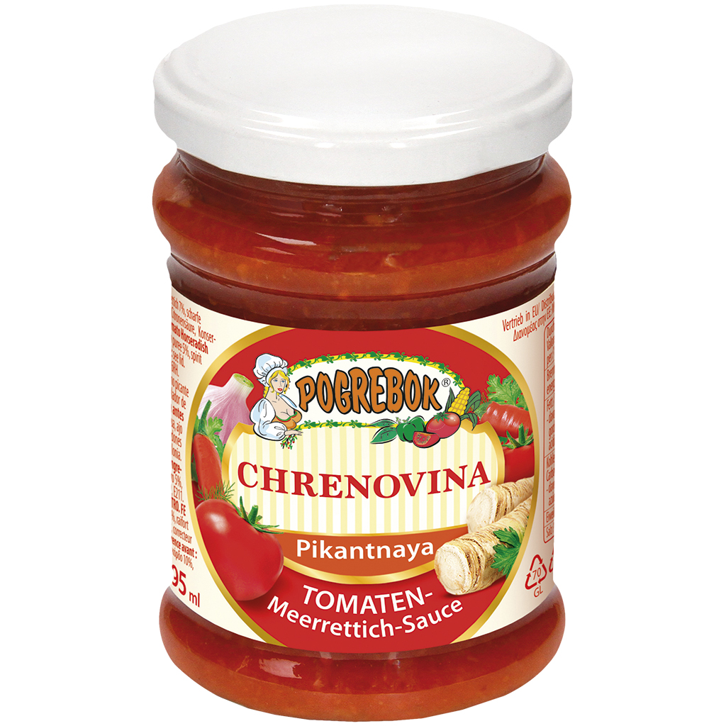 "Pogrebok" Hrenovina tomaat-mierikswortelsaus 295 ml