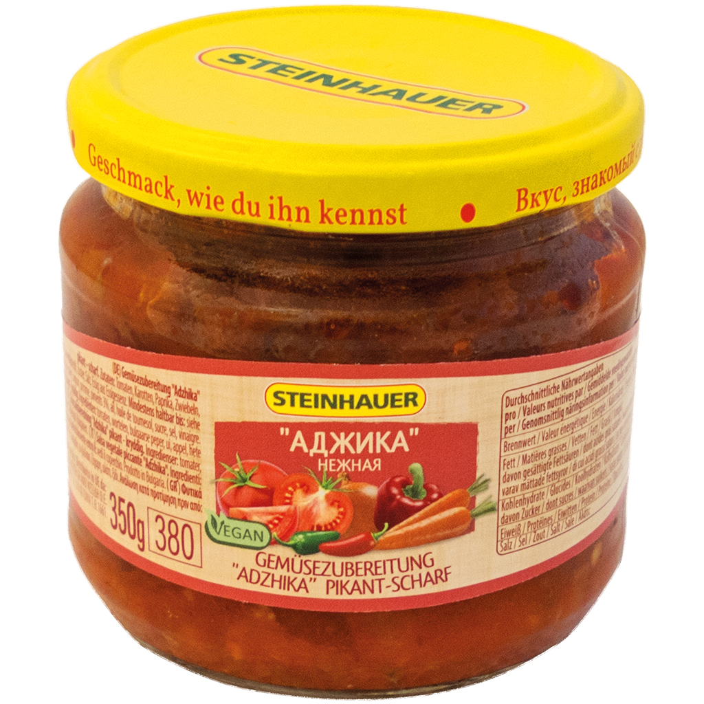 Groente bereiding "Adzhika" pikant-scherp