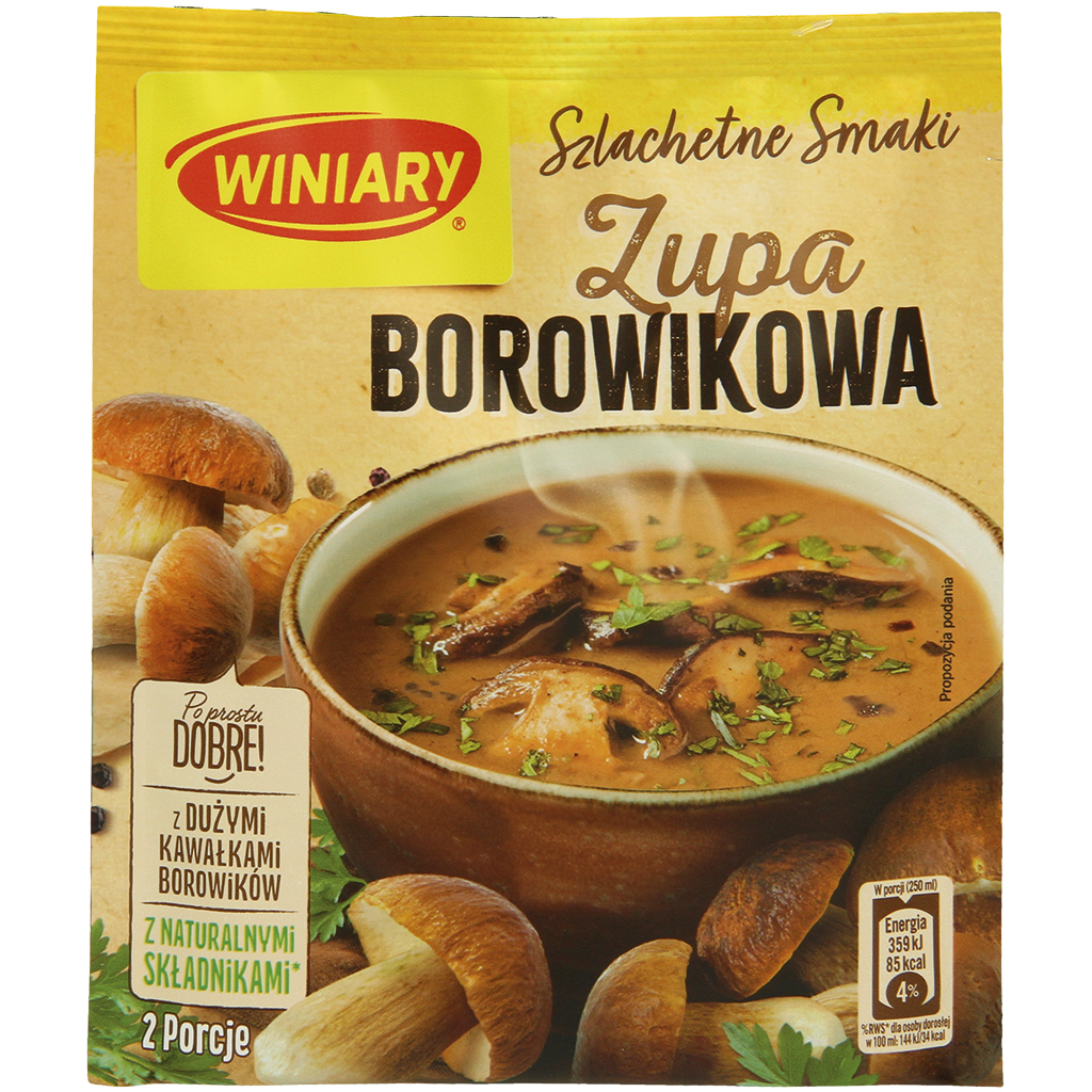 Aromatische roomsoep met porcini "Jak u mamy - Zupa Borowikowa"