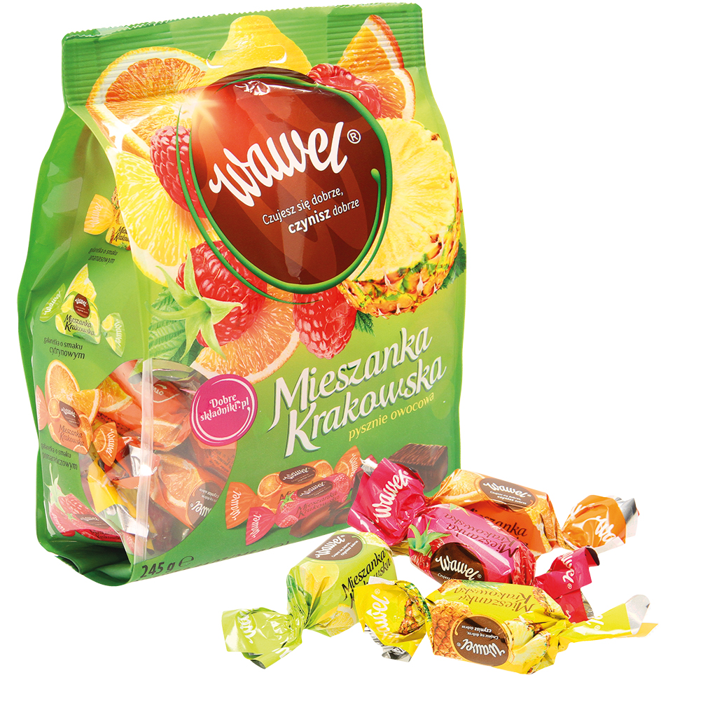 Geleebonbons in chocolade "Mieszanka krakowska"
