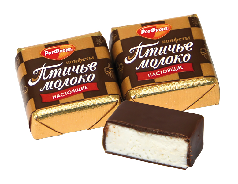 Конфеты суфле "Птичье молоко" со сливочно-ванильным вкусом,