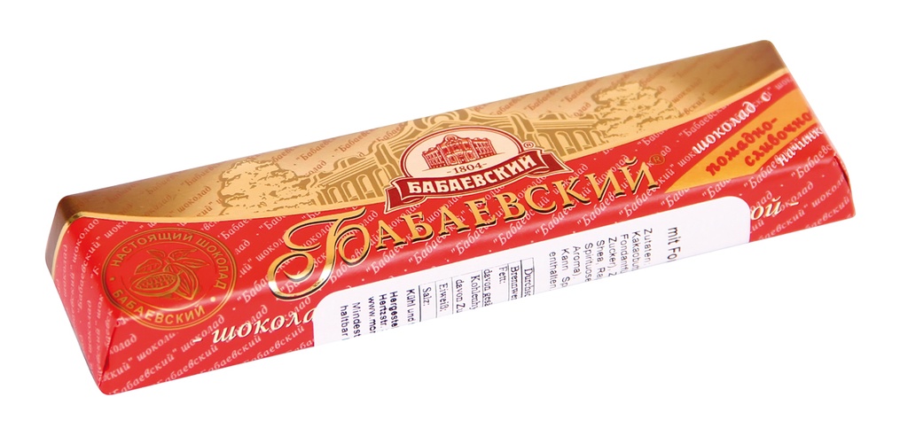 Шоколадный батончик "Бабаевский" с помадной начинкой- сливоч