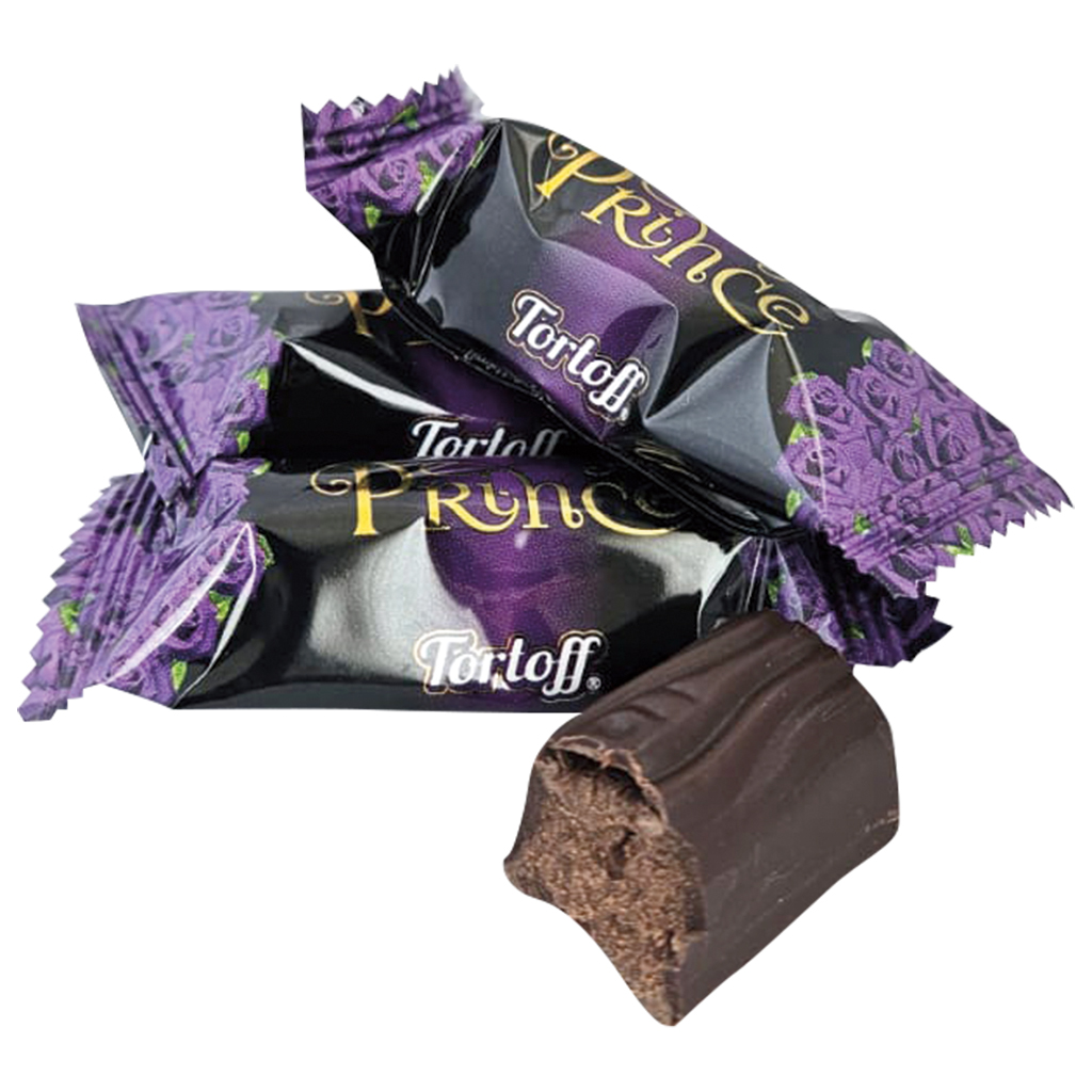 TORTOFF "Prince" Confekt met vetarme cacao, in cacao-houdende vetglazuur
