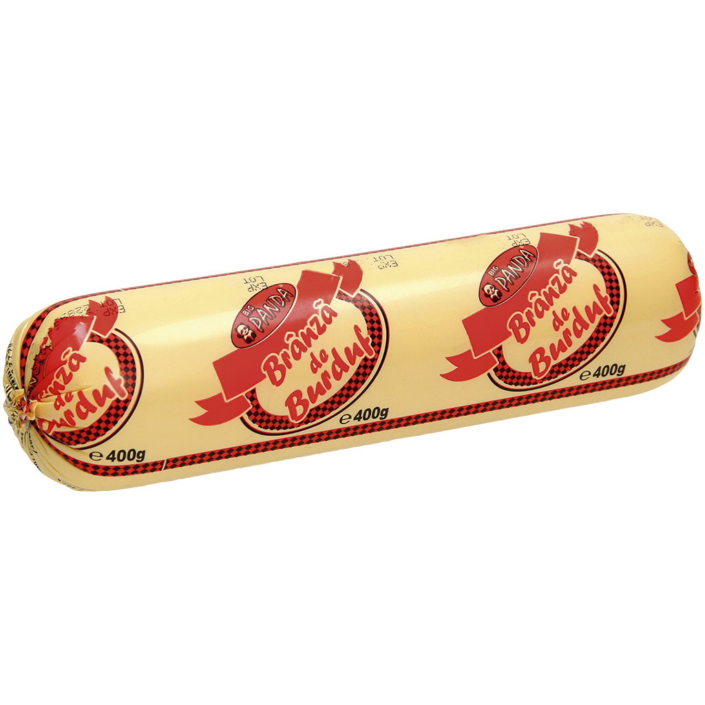 Traditionele Roemeense kaas "Branza de Burduf" van kaas gemaakt van koemelk, schapenmelk en geitenmelk, vetgehalte.