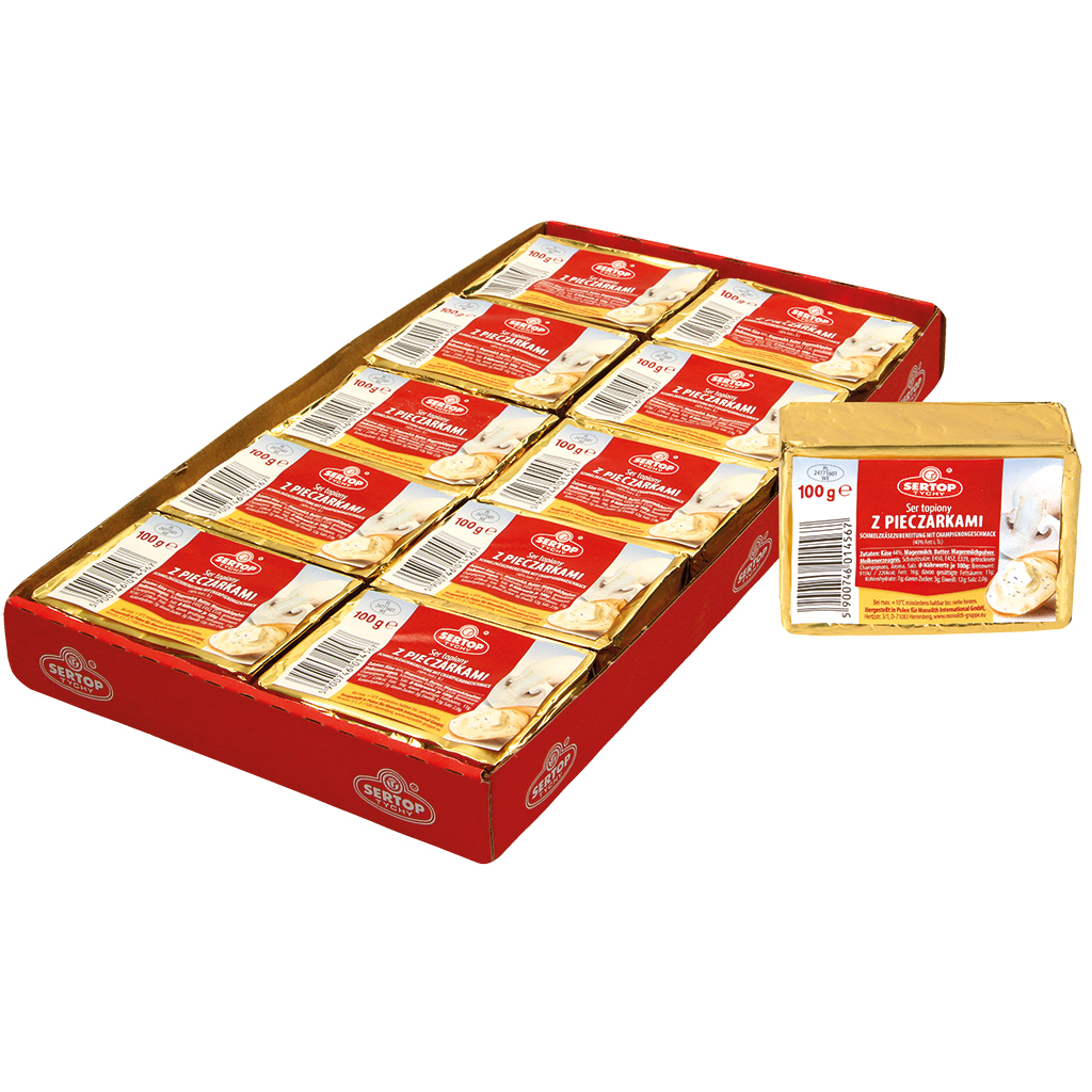 Smeltkaasbereiding met champignonsmaak "Ser topiony z piecza
