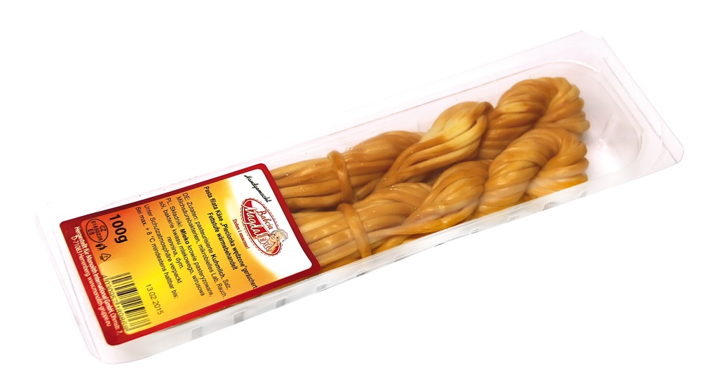 Pasta Filata kaas "Plecionka wedzone" gerookt, vetgehalte verhit behandeld