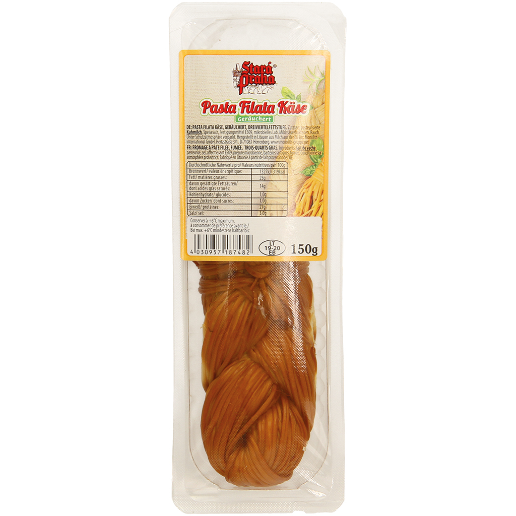 Pasta filata kaas, gerookt, driekwartvetgehalte