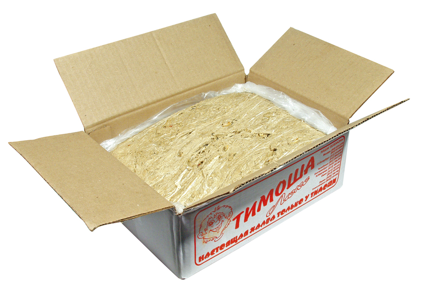 Zonnebloempittenproduct "Halva-Timoscha-Lüx" met pinda's