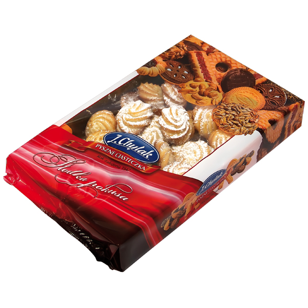 Mürbekeksen "Sniezynki" met vanillesmaak