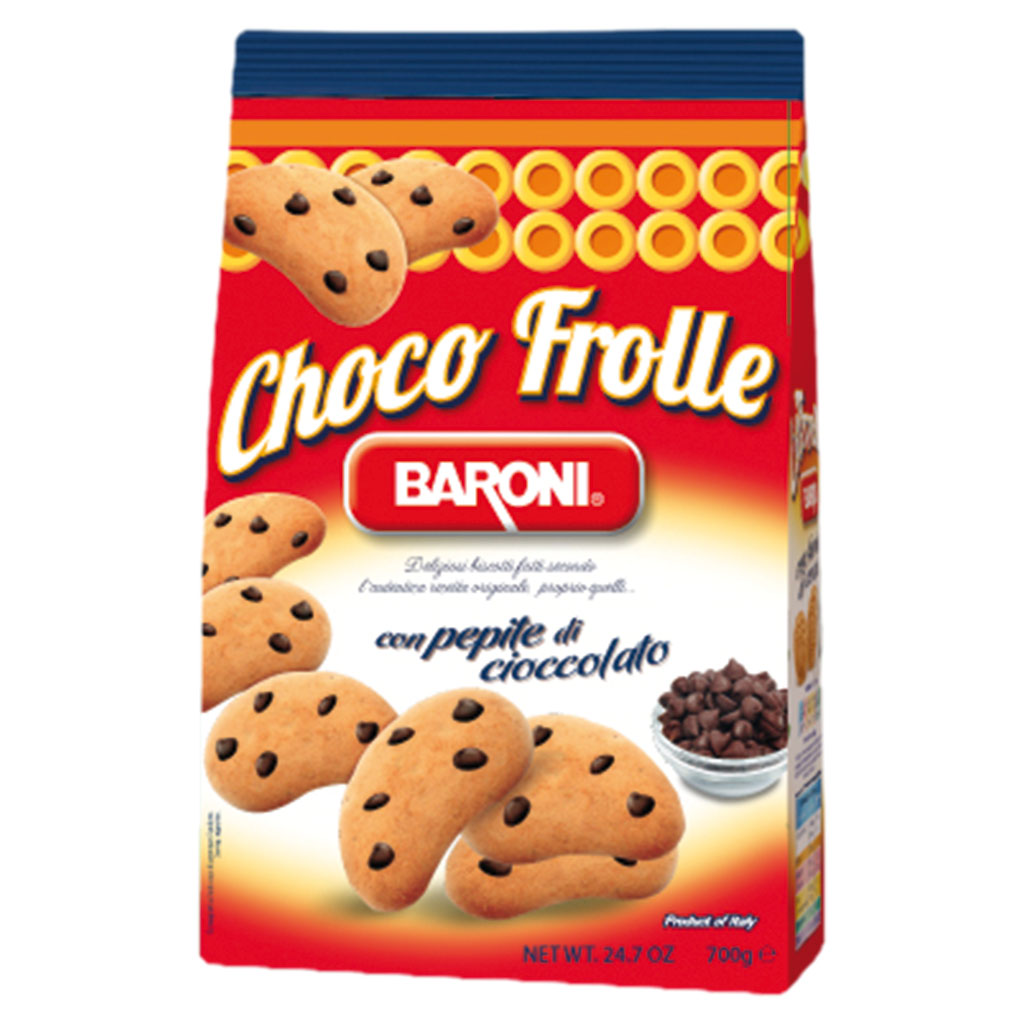 Mürbedeegkoekjes "Choco Froll" met chocoladestukjes