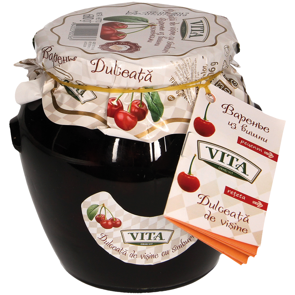 "Vita" Zure kersen met pit in suikersiroop 680 g