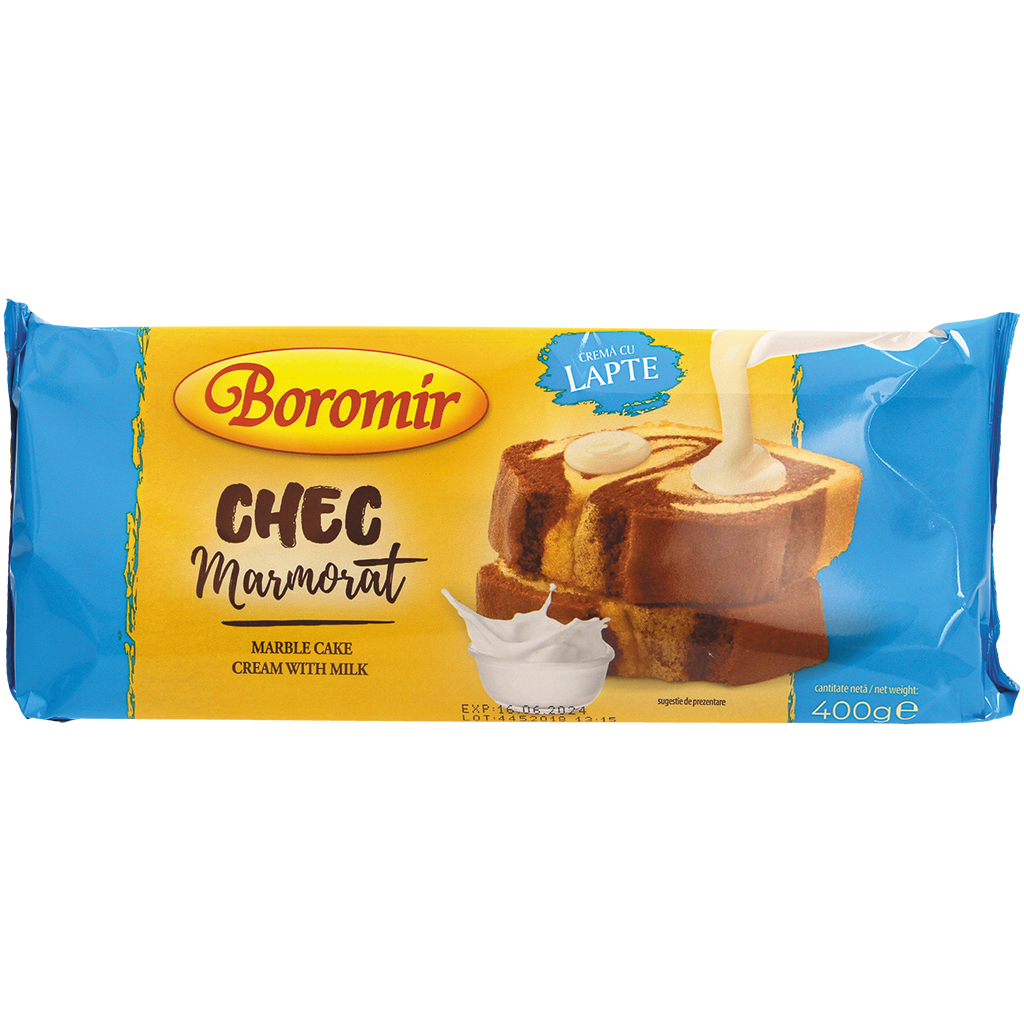 "Chec marmorat lapte" – Мраморный кекс с 15% ароматизированным молочным кремом