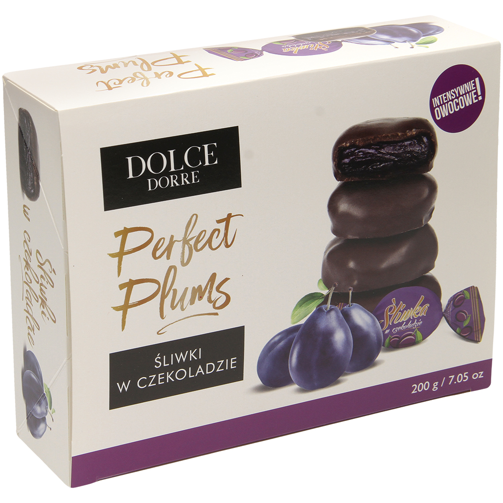 "Dolce Dorre" Pruimen in chocolade 200 g