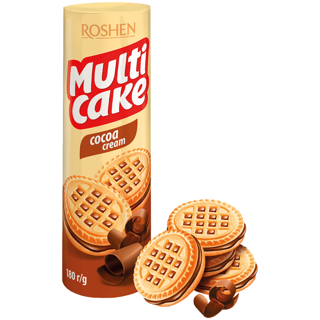 Doppelkeksen "Multicake" met crèmevulling met chocoladesmaak (20%)