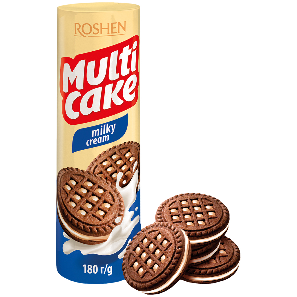 Doppelkeksen "Multicake" met roomvulling met melk smaak (20%)