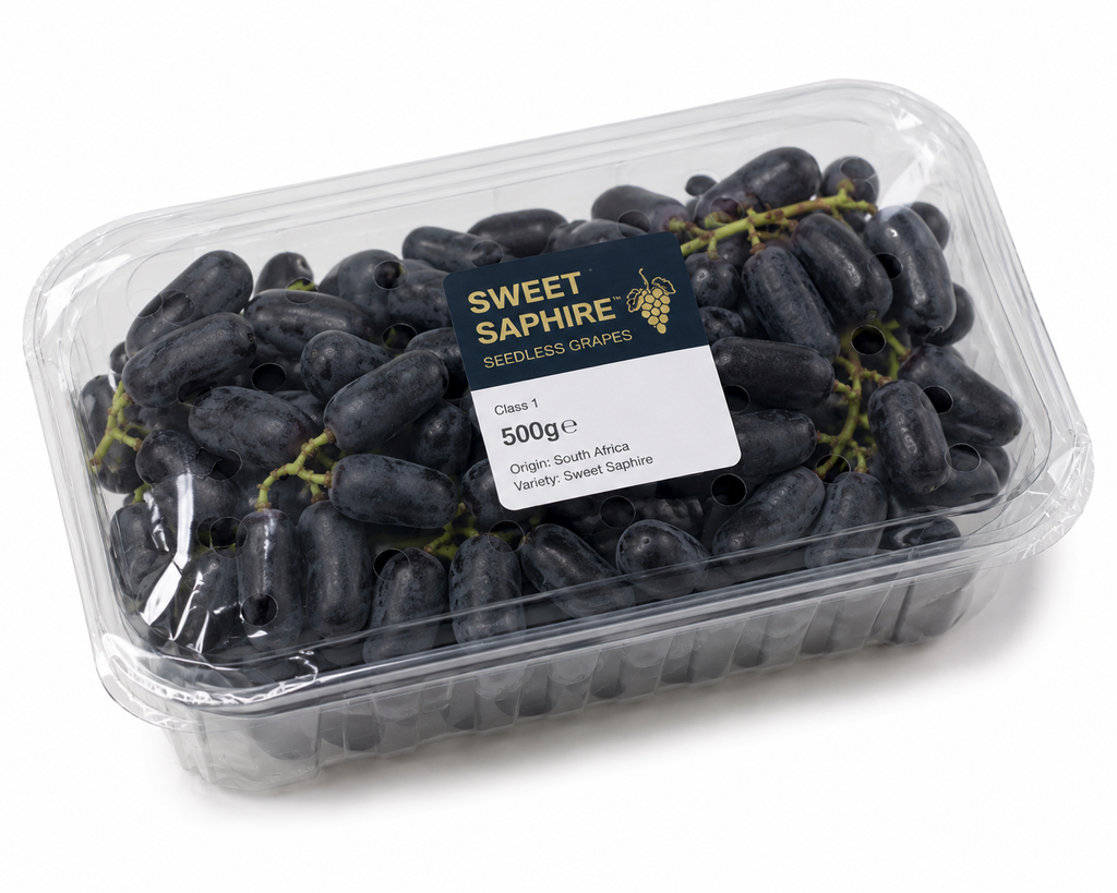 Druiven Sweet Saphire verpakt
