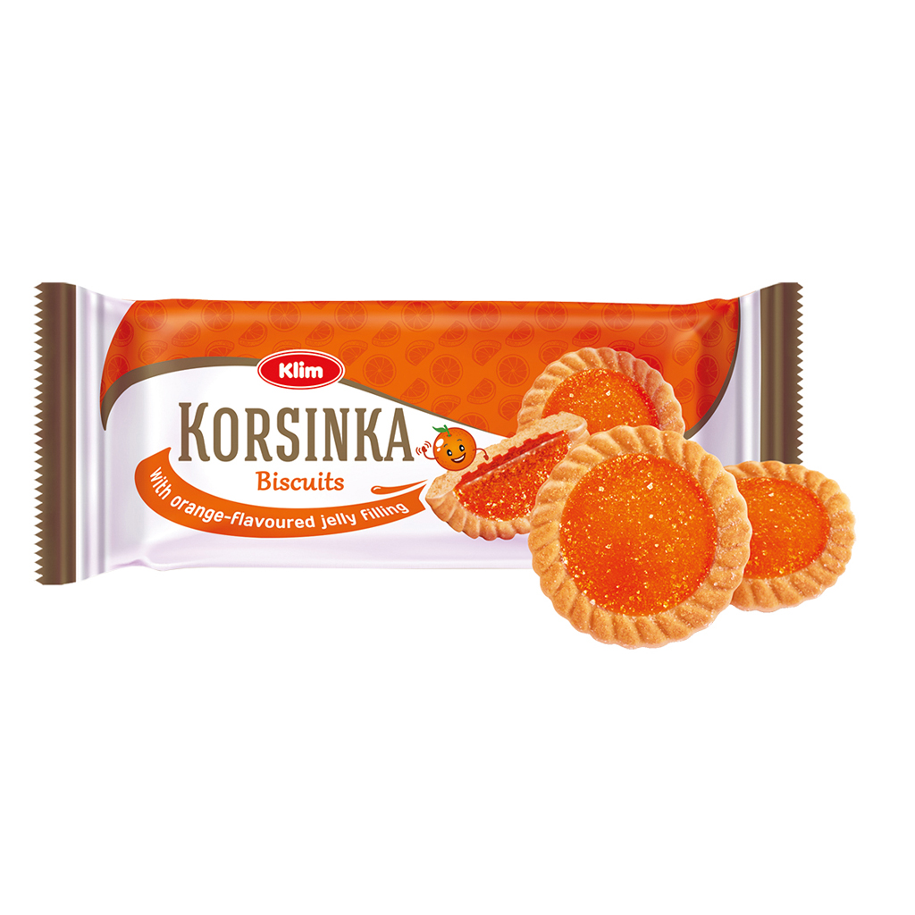 Печенье сдобное "Корзинка" с мармеладом апельсинового аромата