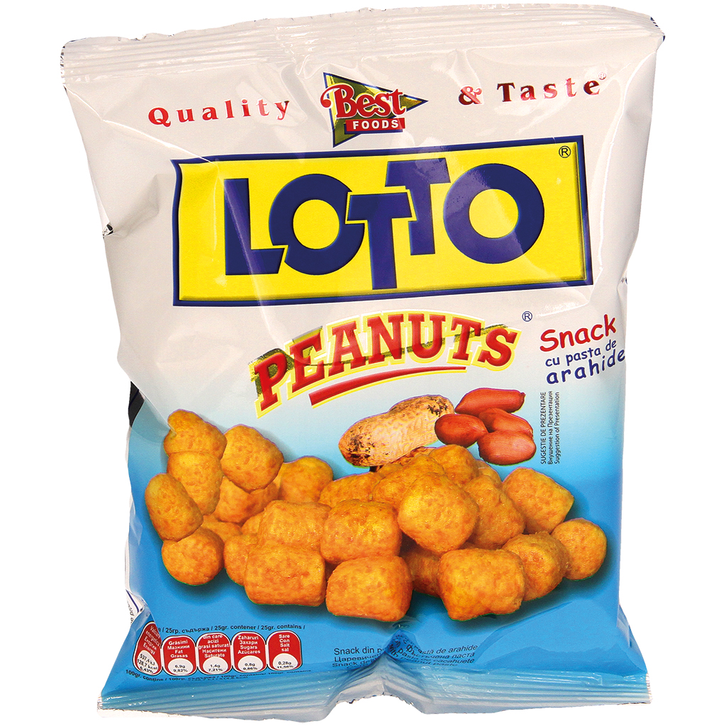 Snack din porumb cu pastă de arahide