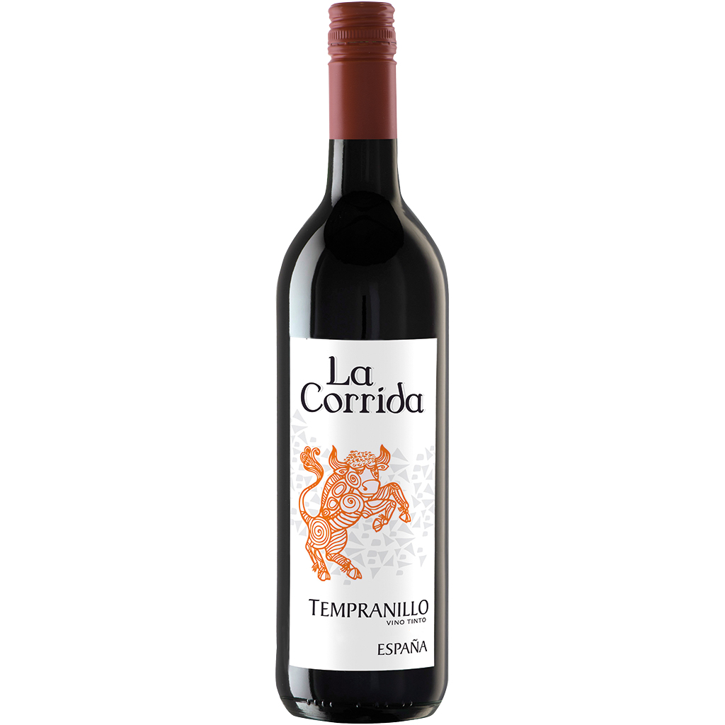 Rode wijn "La Corrida Tempranillo" Spanje, droog