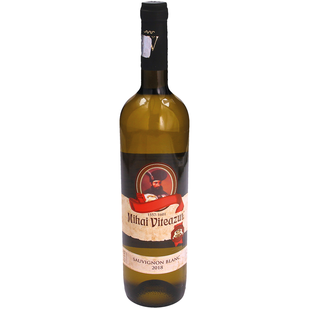 Белое вино полусухое "Mihai Viteazul-Sauvignon Blanc" 12,5%