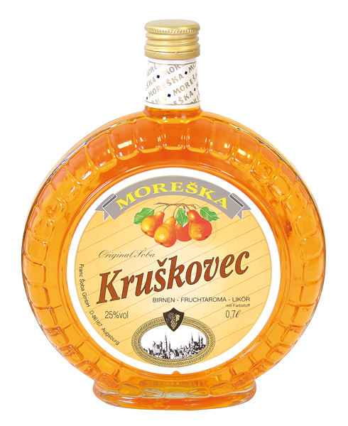 Грушевый ликер с фруктовым ароматом "Kruskovec Moreska" 25% алк.