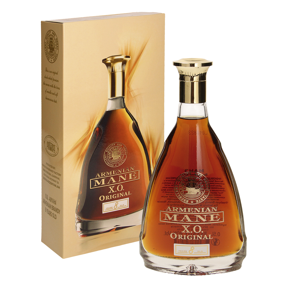 Armeense brandy "Mane" 8 jaar oud 40% vol.