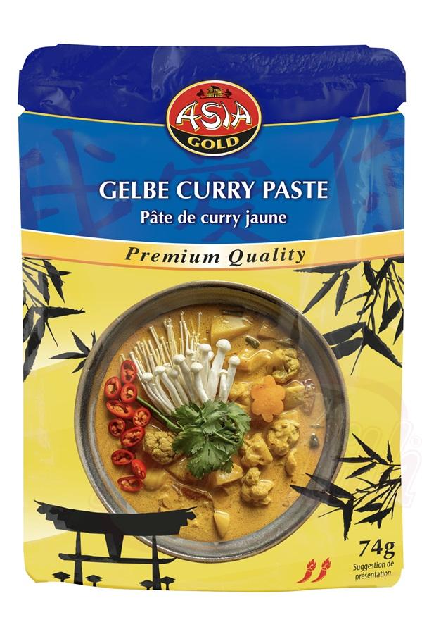 Gele currypasta