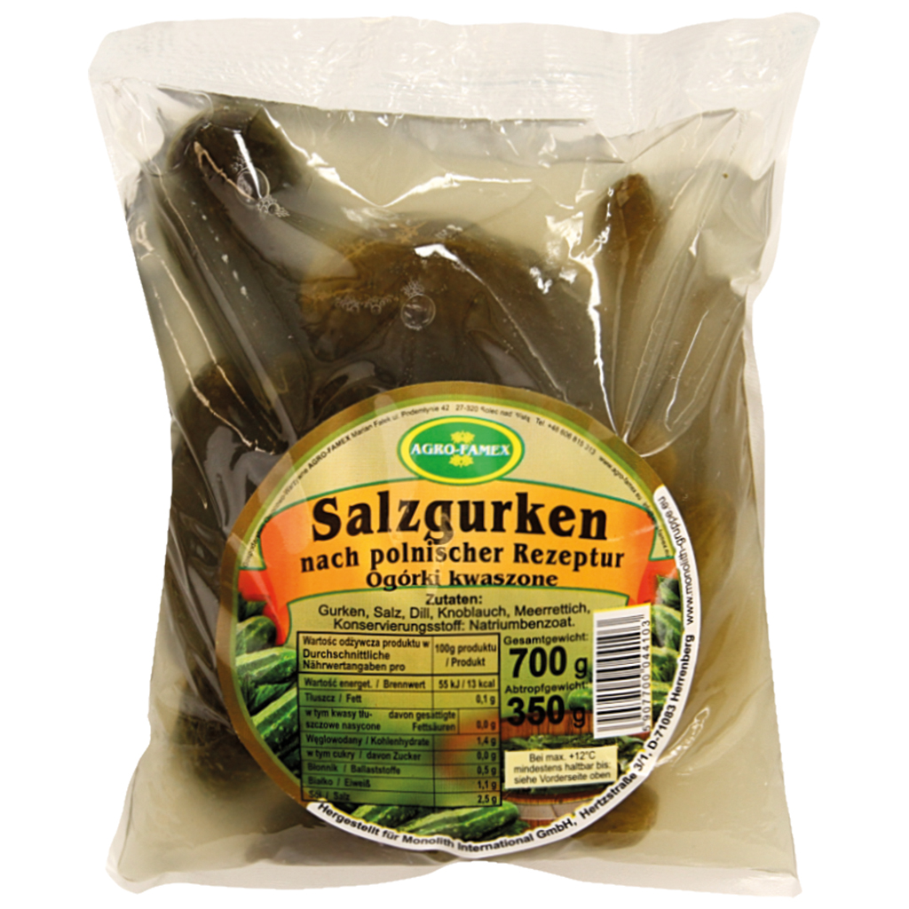 "Agro-Famex" Zure augurken 700 g