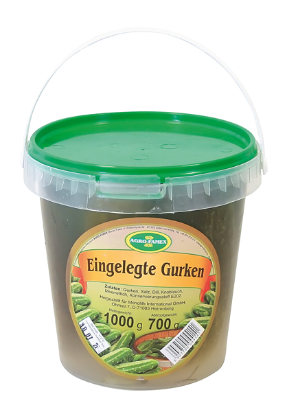 "Agro-Famex" Zure augurken Ogorki kwaszone emmer 1 kg