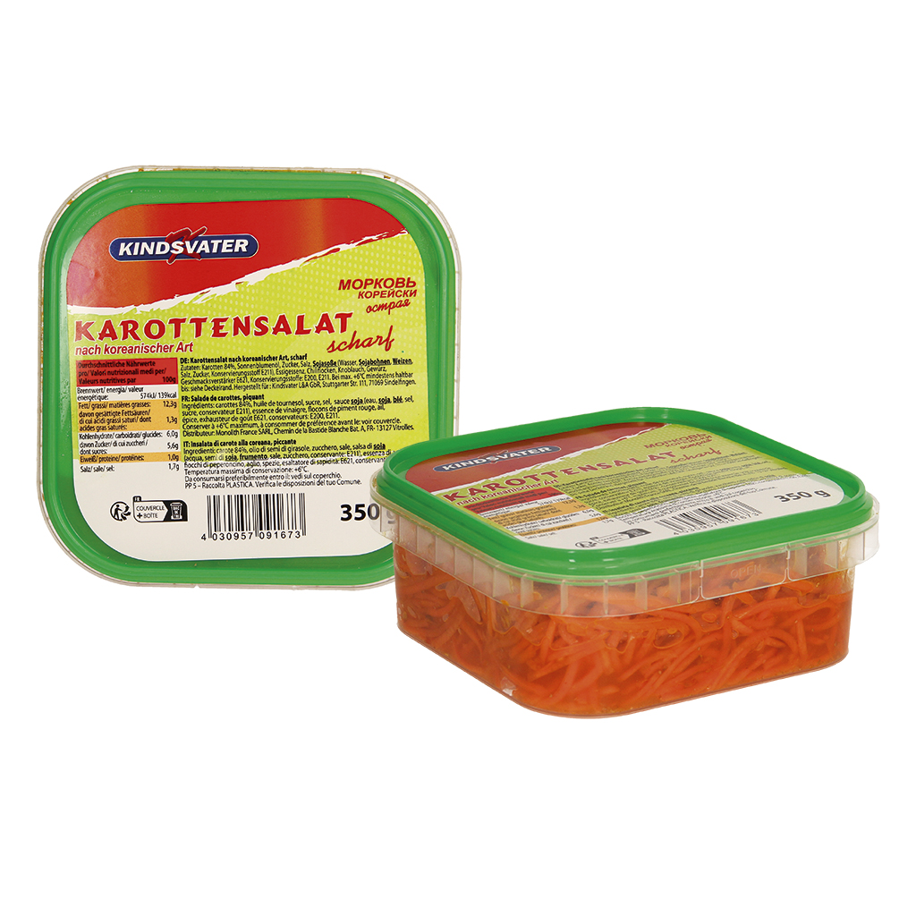 "Kindsvater" Wortelsalade op Koreaanse wijze pikant 350 g
