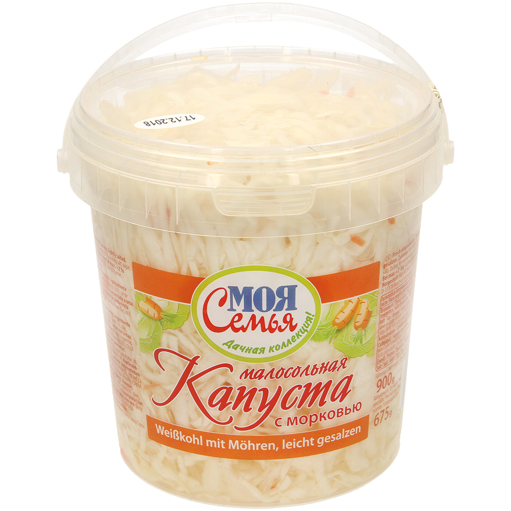 "Moja Semja" Witte kool met wortel licht gezouten 900 g