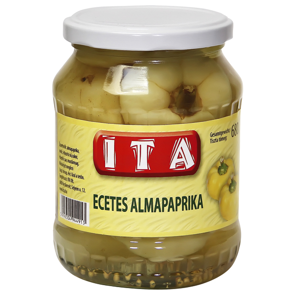 "Ita" Gele appelpaprika heel gemarineerd 680 g
