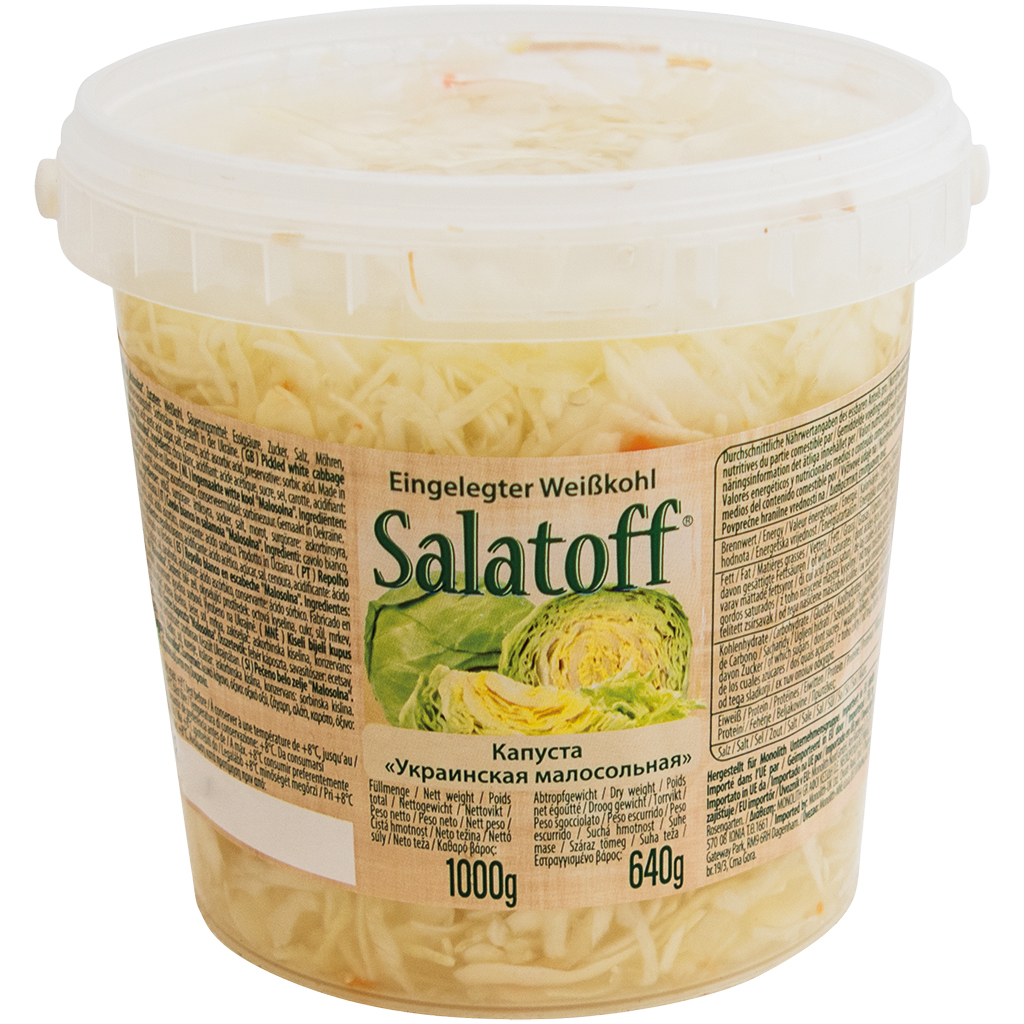 "Salatoff" Witte kool licht gezouten Malosolnaya 1 kg