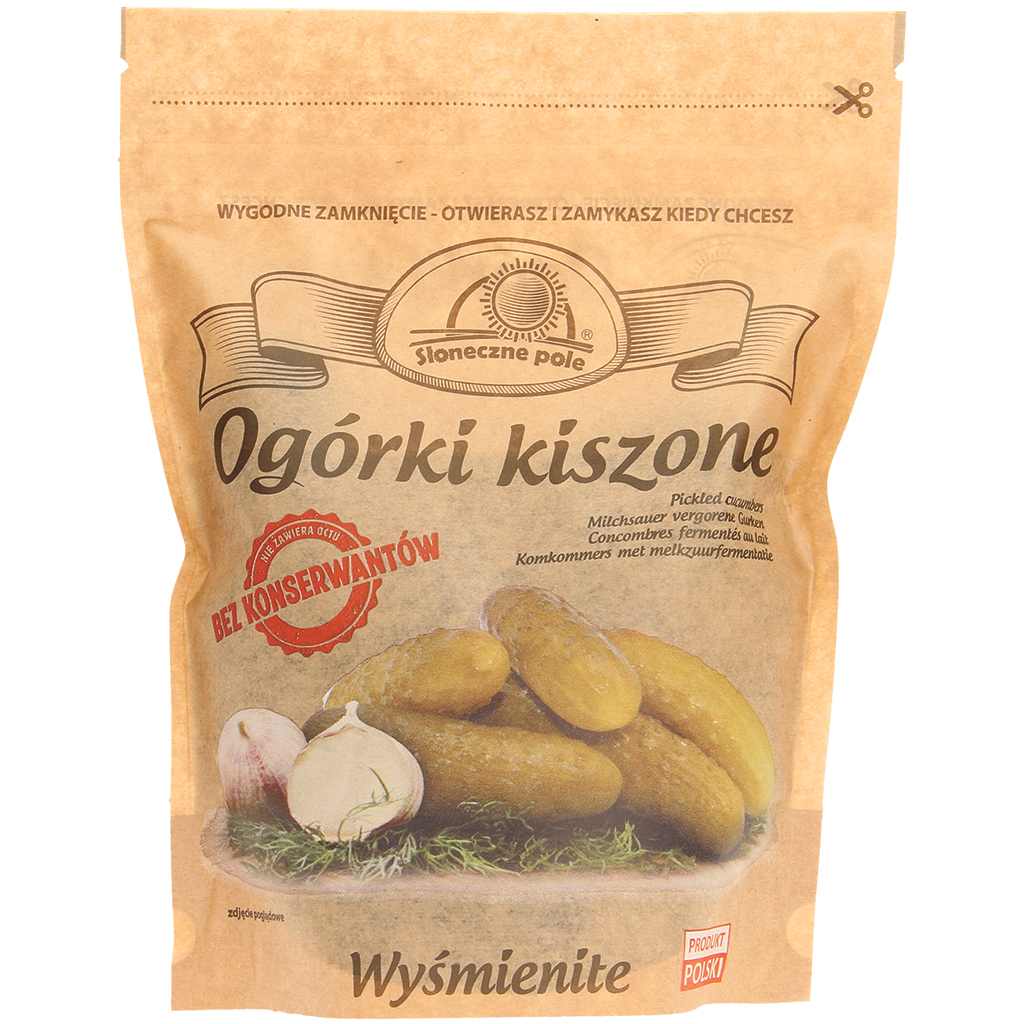 "Sloneczne Pole" Augurken melkzuur gefermenteerd 800 g