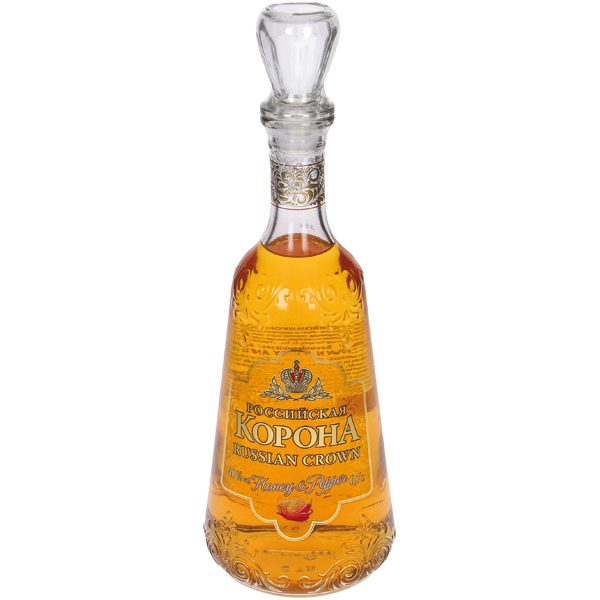 Likeur "Russische Kroon Honing en Peper", 40% vol.