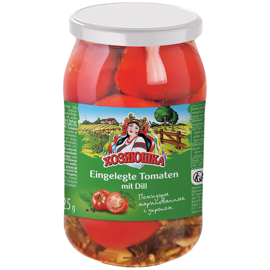 "Hosyaushka" Tomaten met dille gemarineerd 850 g