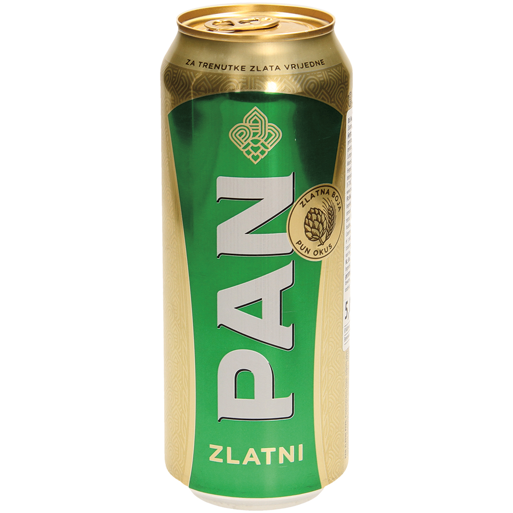 Пиво "Пан Златни", 5,0% алк.
