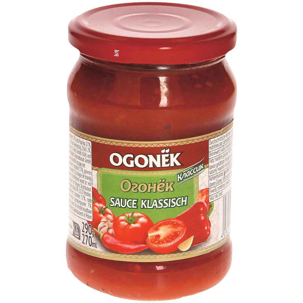 "Ogonek" Tomaat-paprikasaus klassiek 290 g