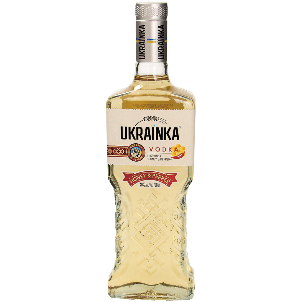 Водка "Украинка на меду с перцем", 40% алк.