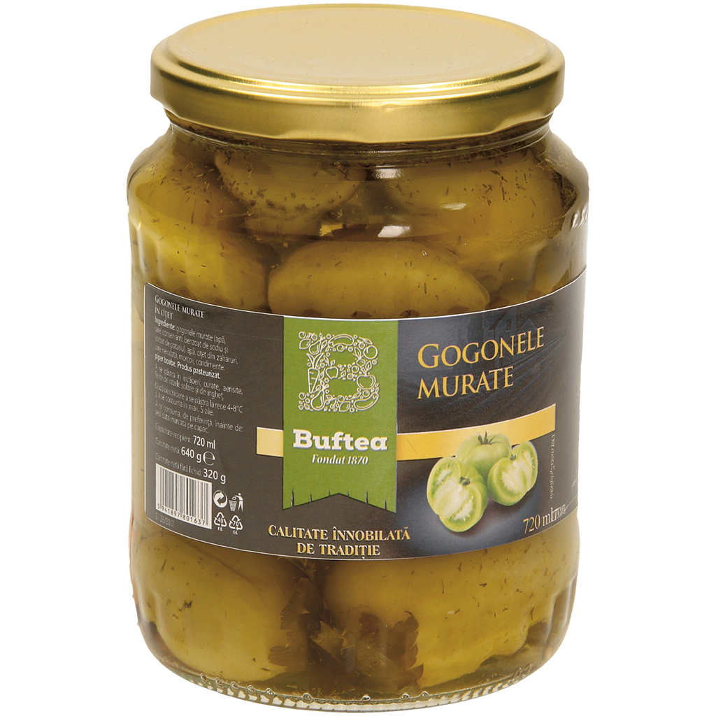 "Buftea" Groene tomaten gemarineerd 640 g