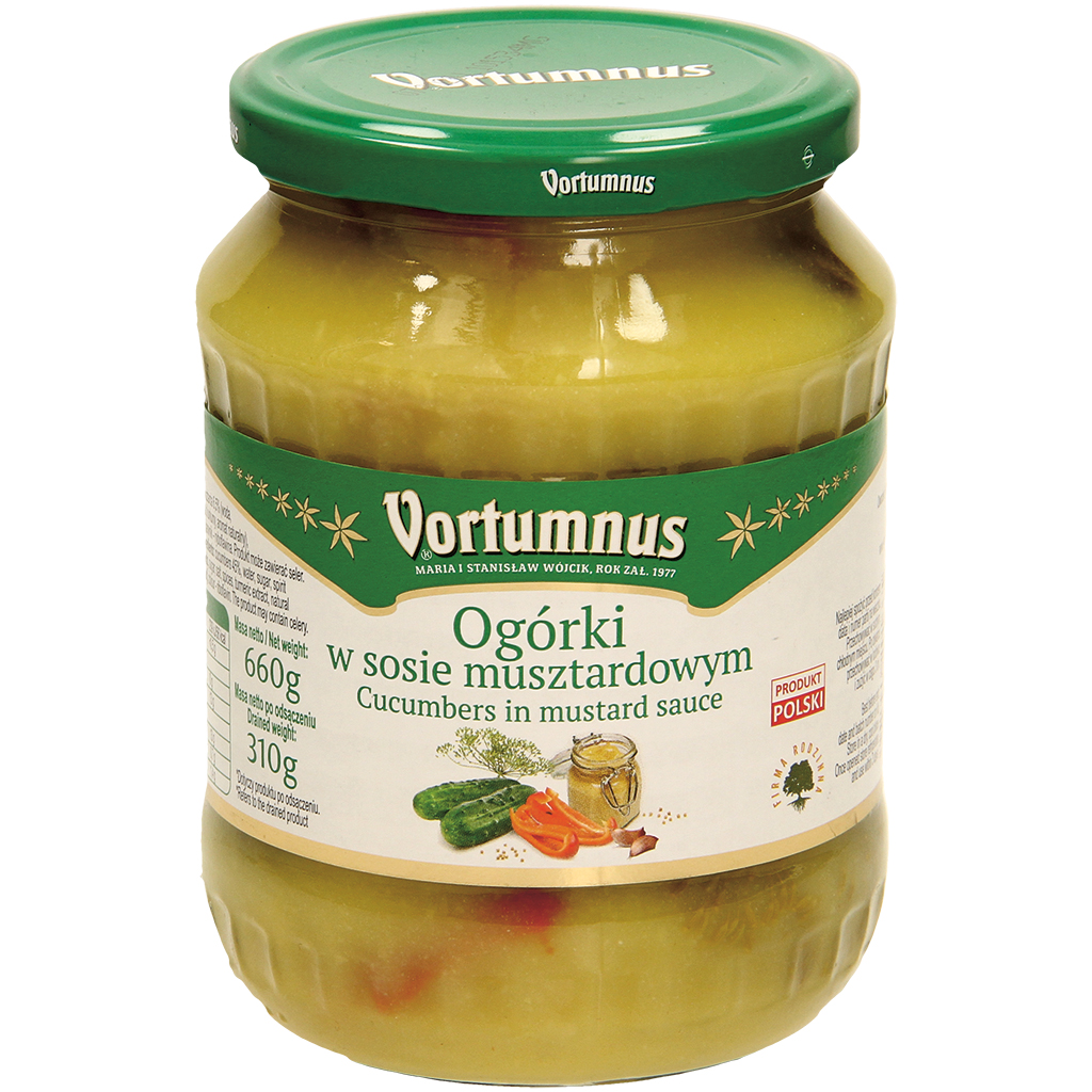 "Ogorki w sosie musztardowym" Маринованные огурцы в горчично