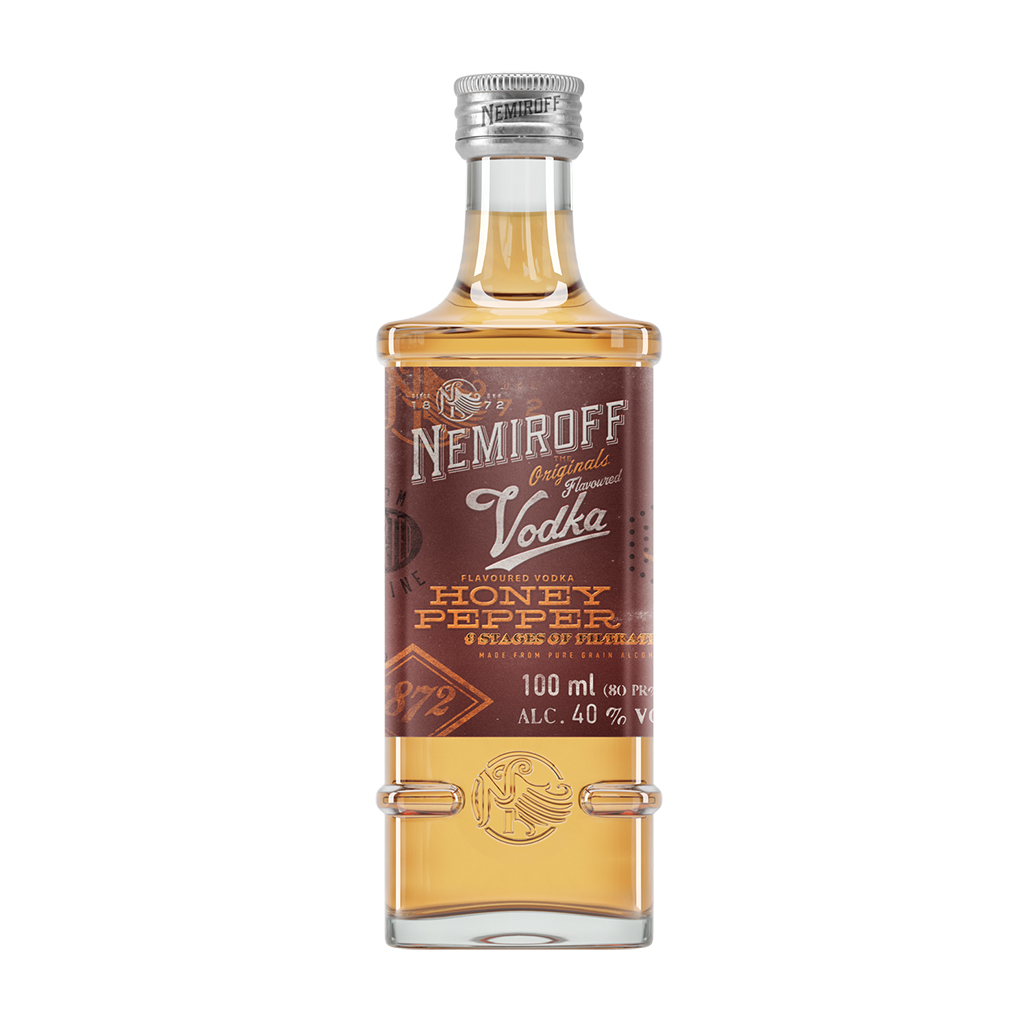 Aromatische wodka "Nemiroff - Honing en Peper" 40% vol.