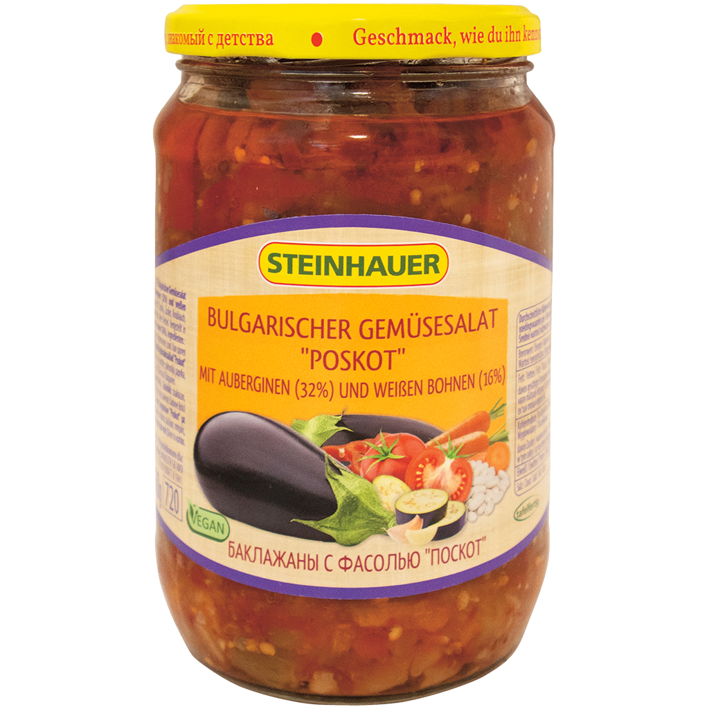 "Steinhauer" Bulgaarse groentesalade Poskot met aubergine 660 g