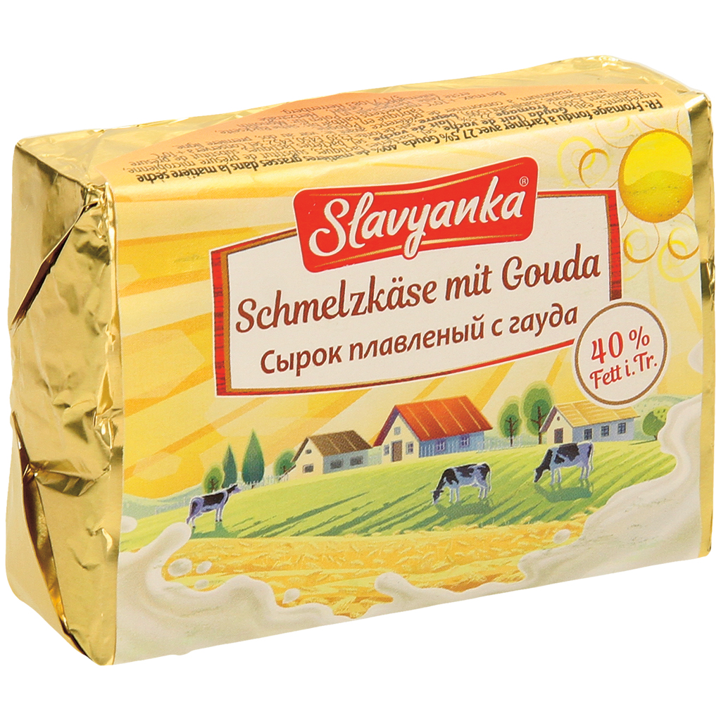 Smeerbare smeltkaas met 27,5% Gouda, 40% vet i. d. r.