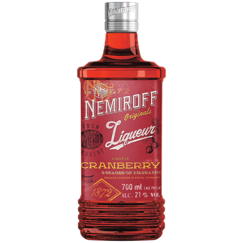 "NEMIROFF" Cranberry Liqueur, 21% vol.