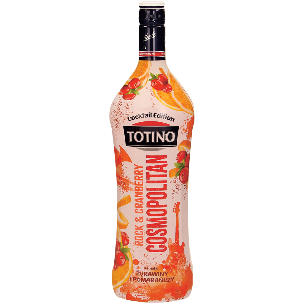 Алкогольный напиток "Totino Rock & Cranberry Cosmopolitan" со вкусом апельсина и клюквы, 12% алк.