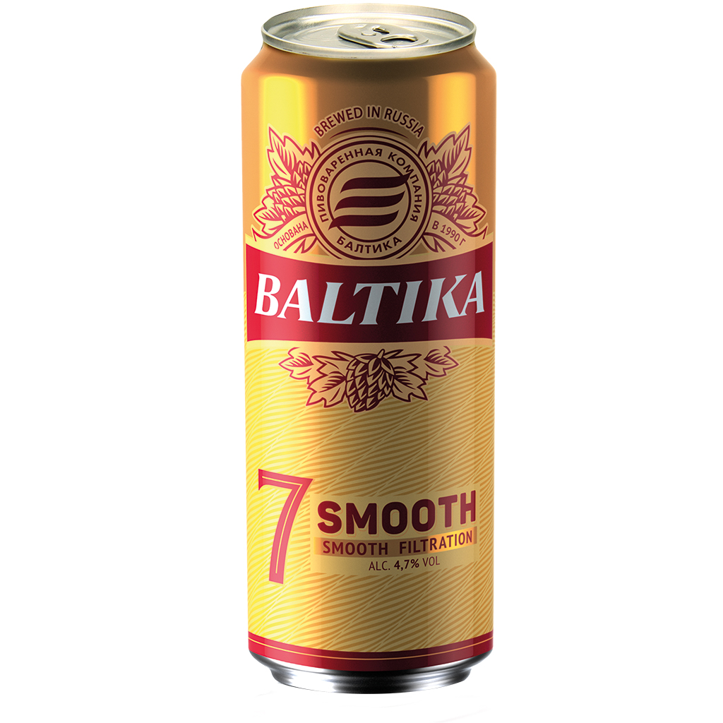 Helles Schankbier "Baltika Smooth Nr.7", 4,7% vol.