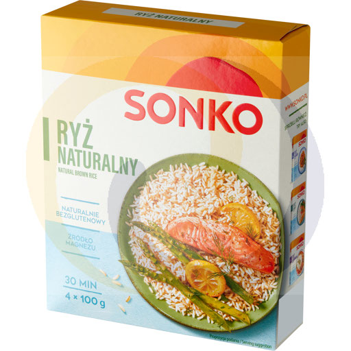 "Sonko" Natuurrijst in kookzakjes 4x100 g